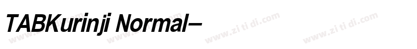 TABKurinji Normal字体转换